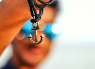 Bransoletki męskie skórzan